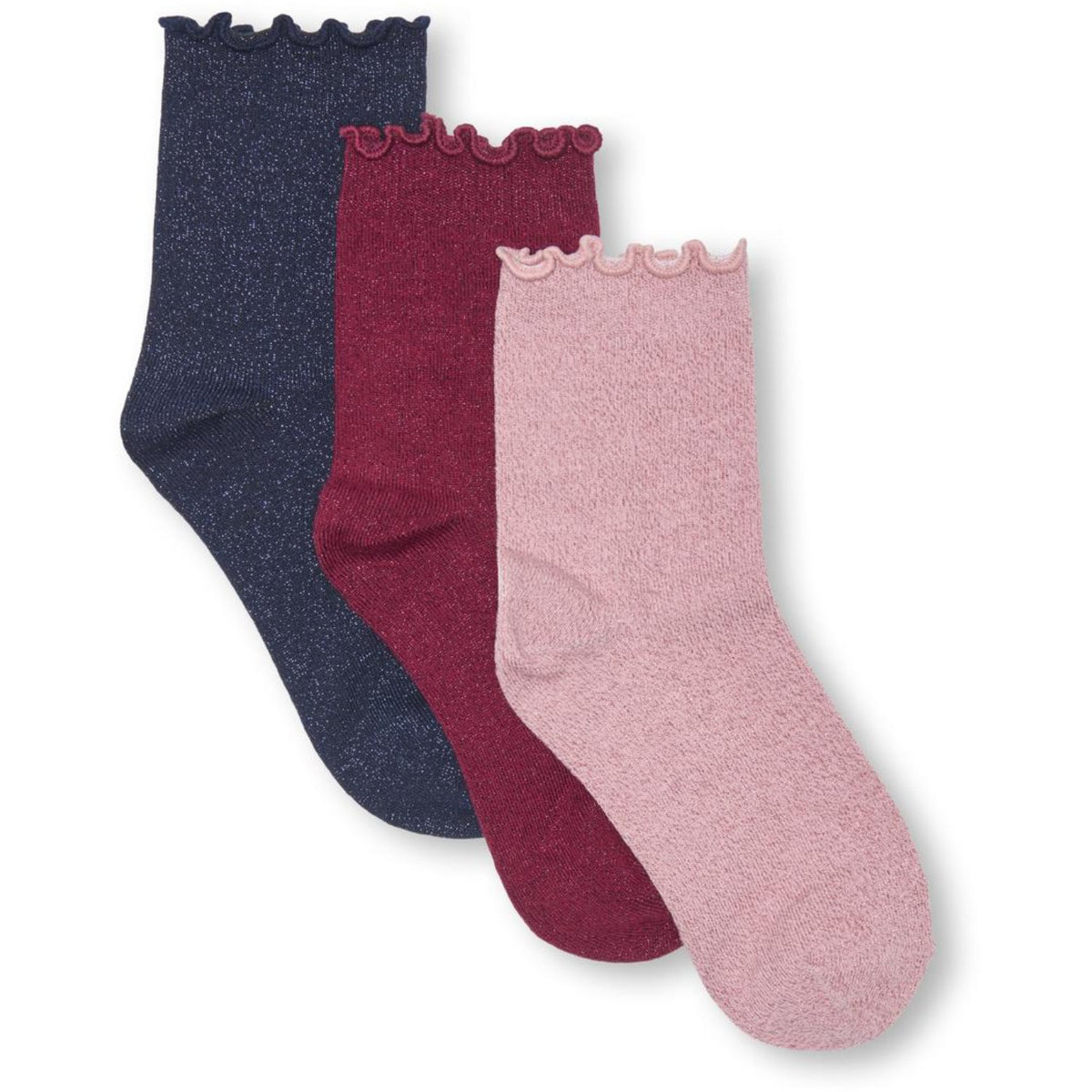 kids ONLY Cabernet Kogwinter Xmas Glitter Strumpor 3-Pack Acc