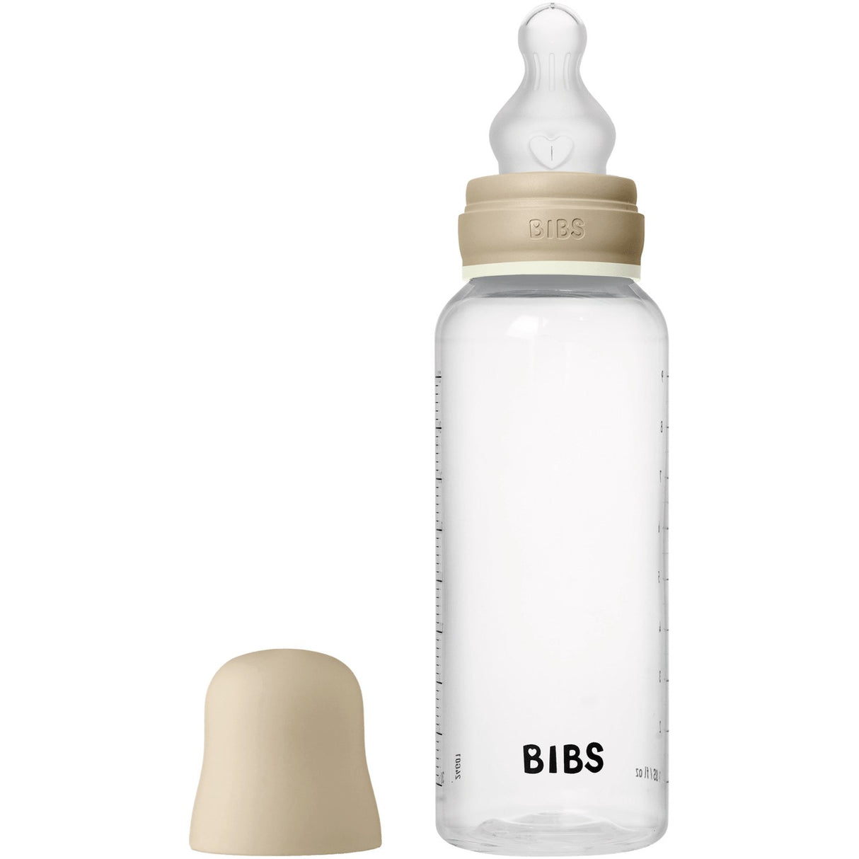 Bibs Vanilla GLOW Baby Flaska Round Silikon 1-Pack 270 Ml Medium Flow
