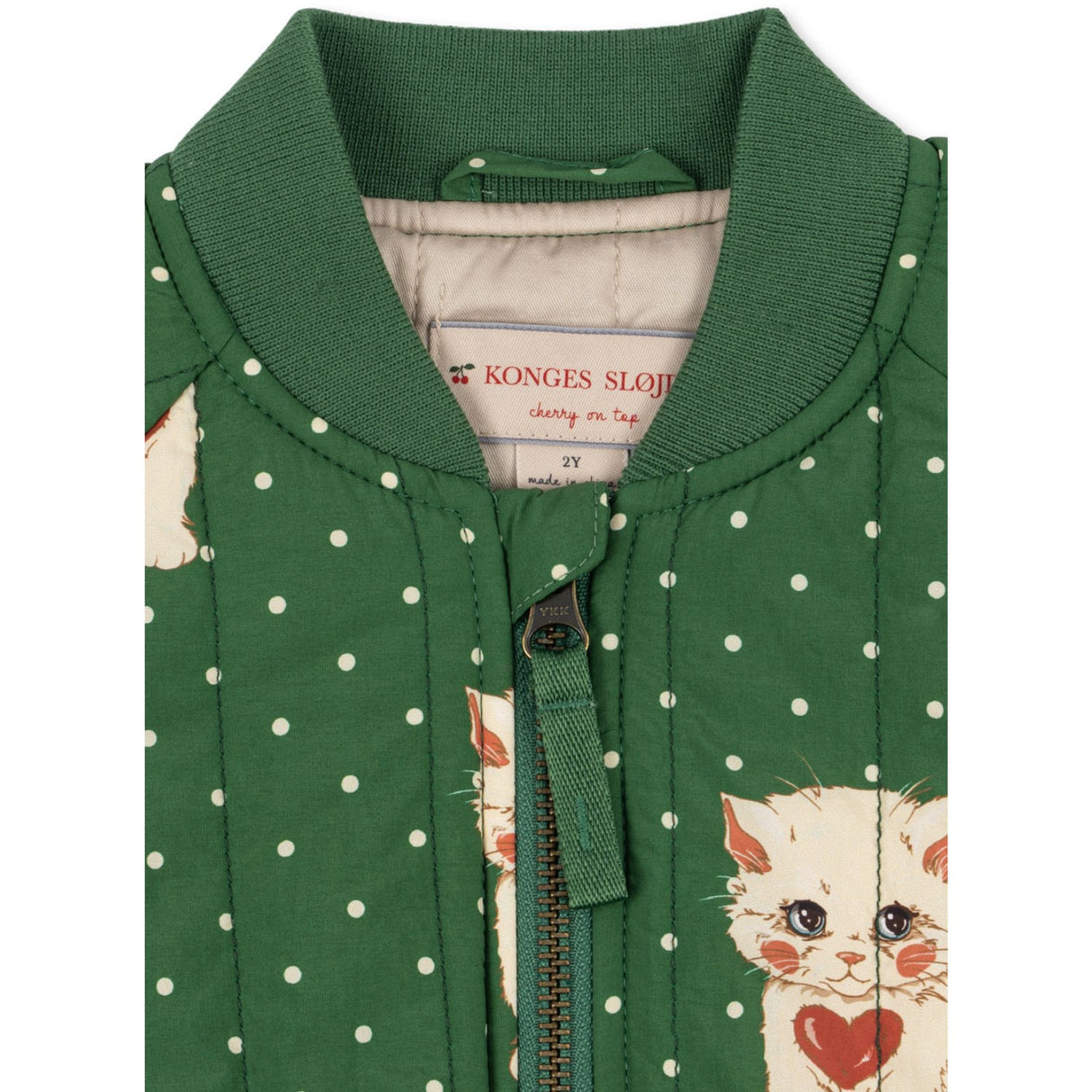 Konges Sløjd Dot Miao Verde Juno Printed Bomber Jacka