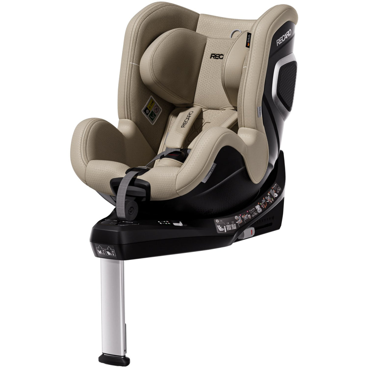 RECARO Elegant Beige Toron 1 Kid Bil Plats