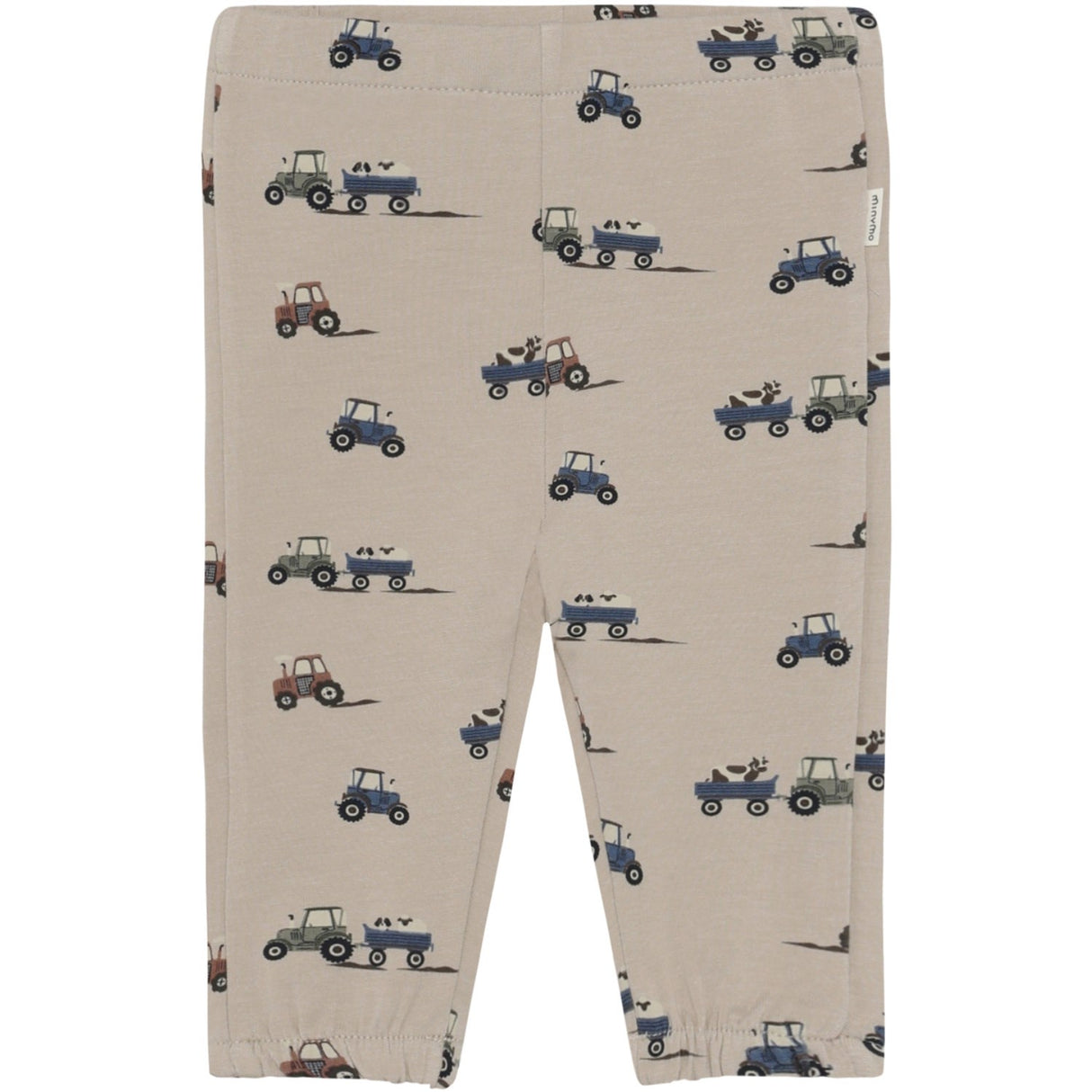 Minymo Feather Gray Byxor Aop Sweat