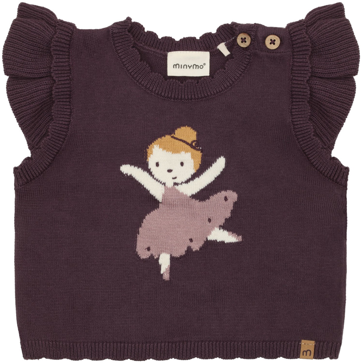 Minymo Huckleberry Väst Stickad