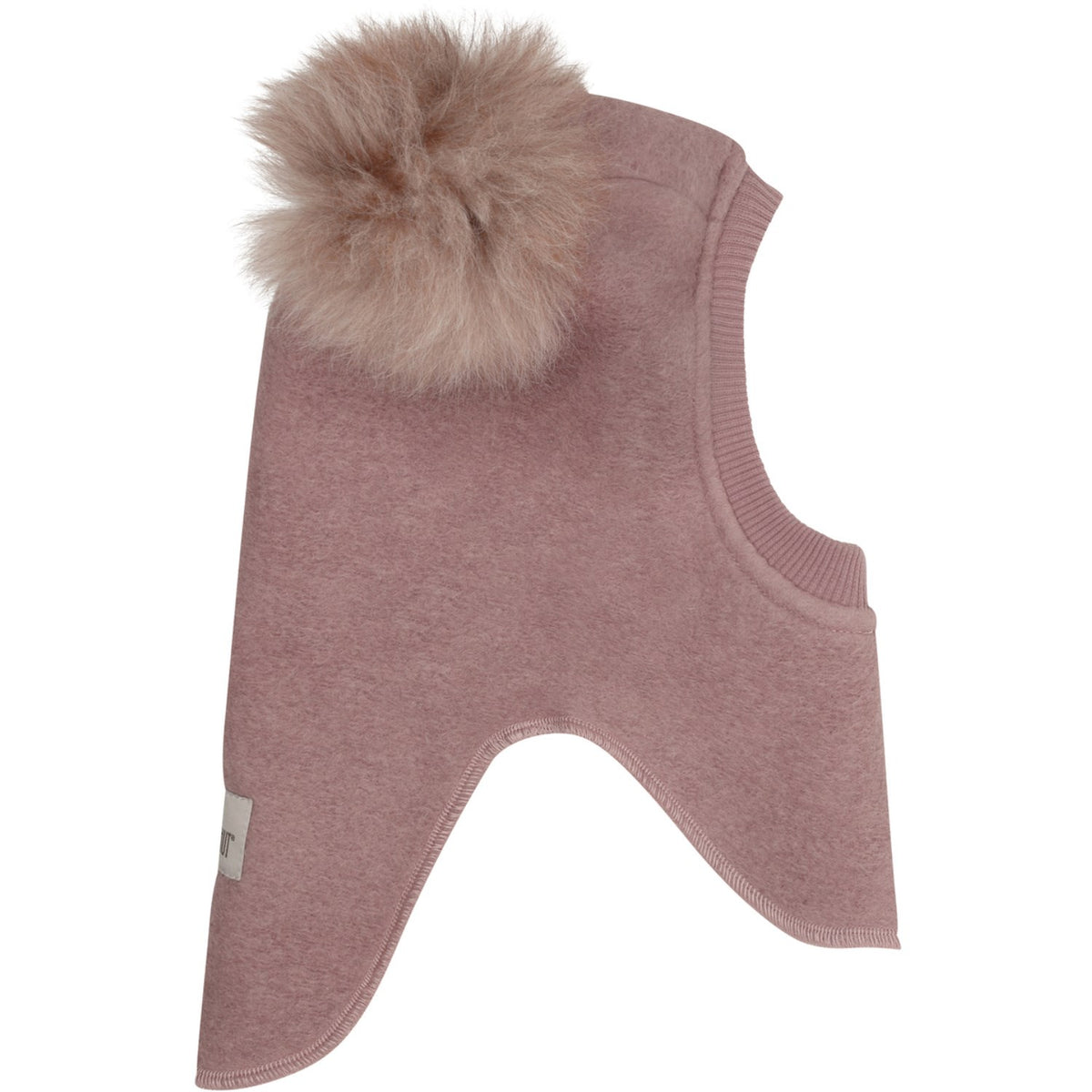 Huttelihut Deauville Mauve Elefanthatt Ull Alpaca Pompoms