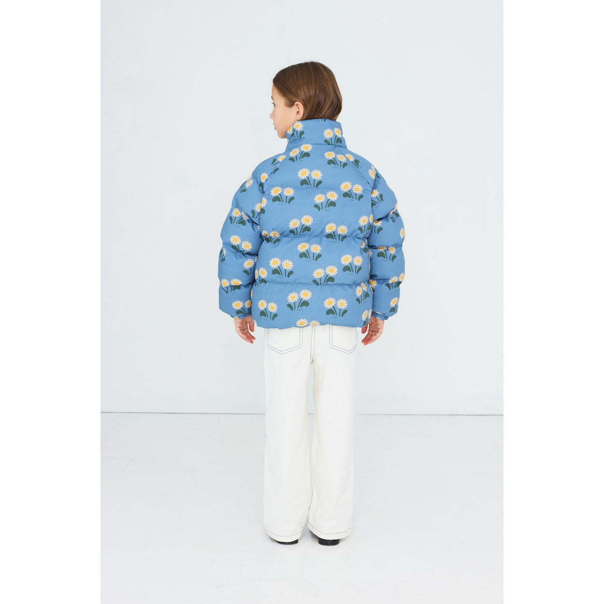 TinyCottons Stone Winter Flowers Kort Quiltad Jacka