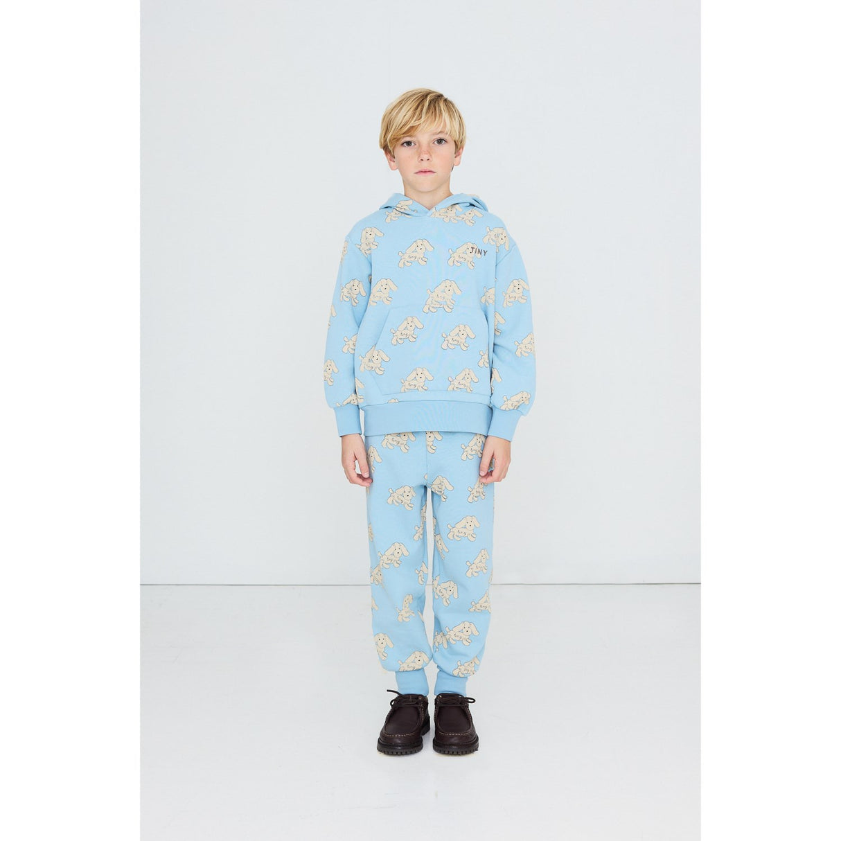 TinyCottons Denim Blue Dogs Hoodies
