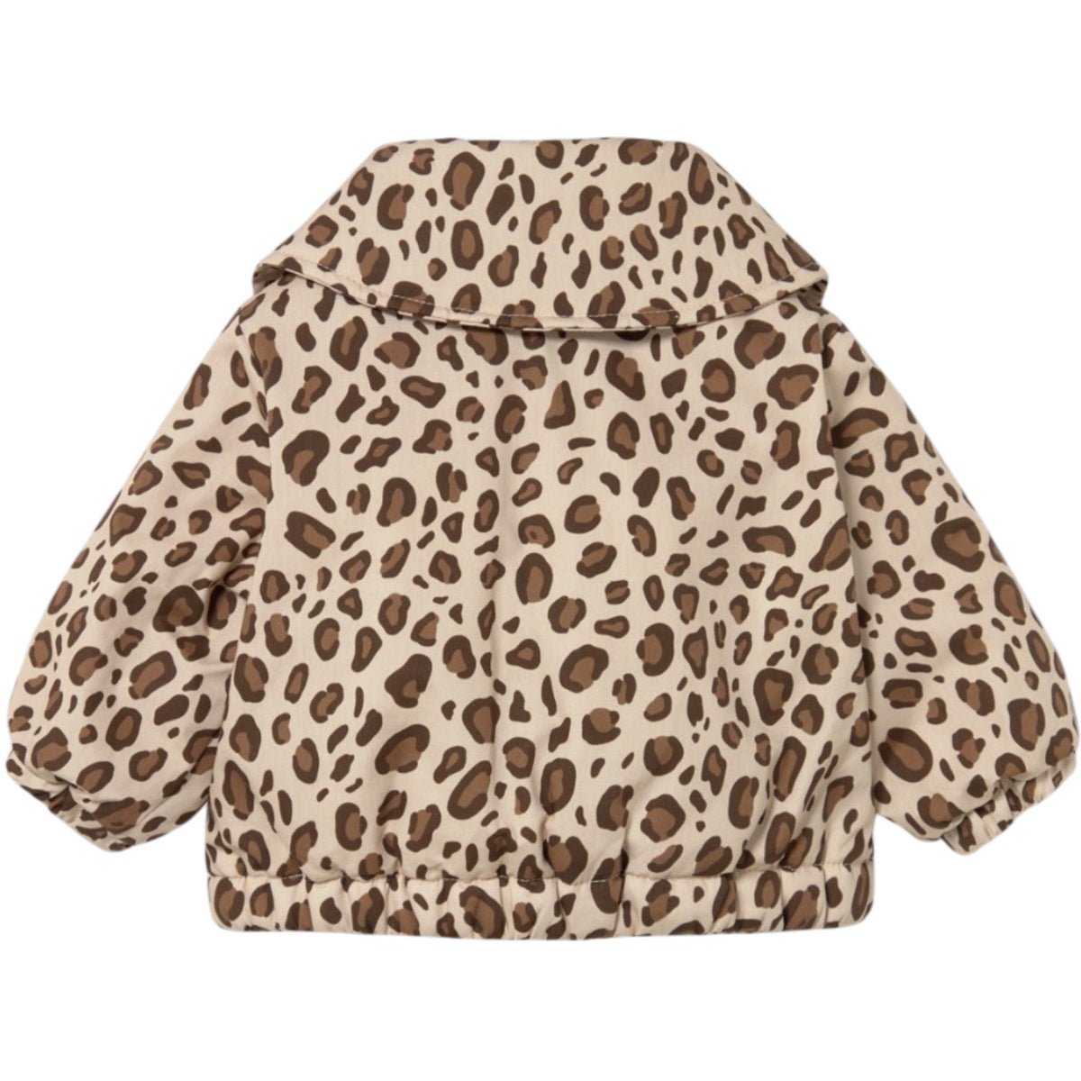 TinyCottons Dark Vanilla Animal Print Baby Quiltad Jacka