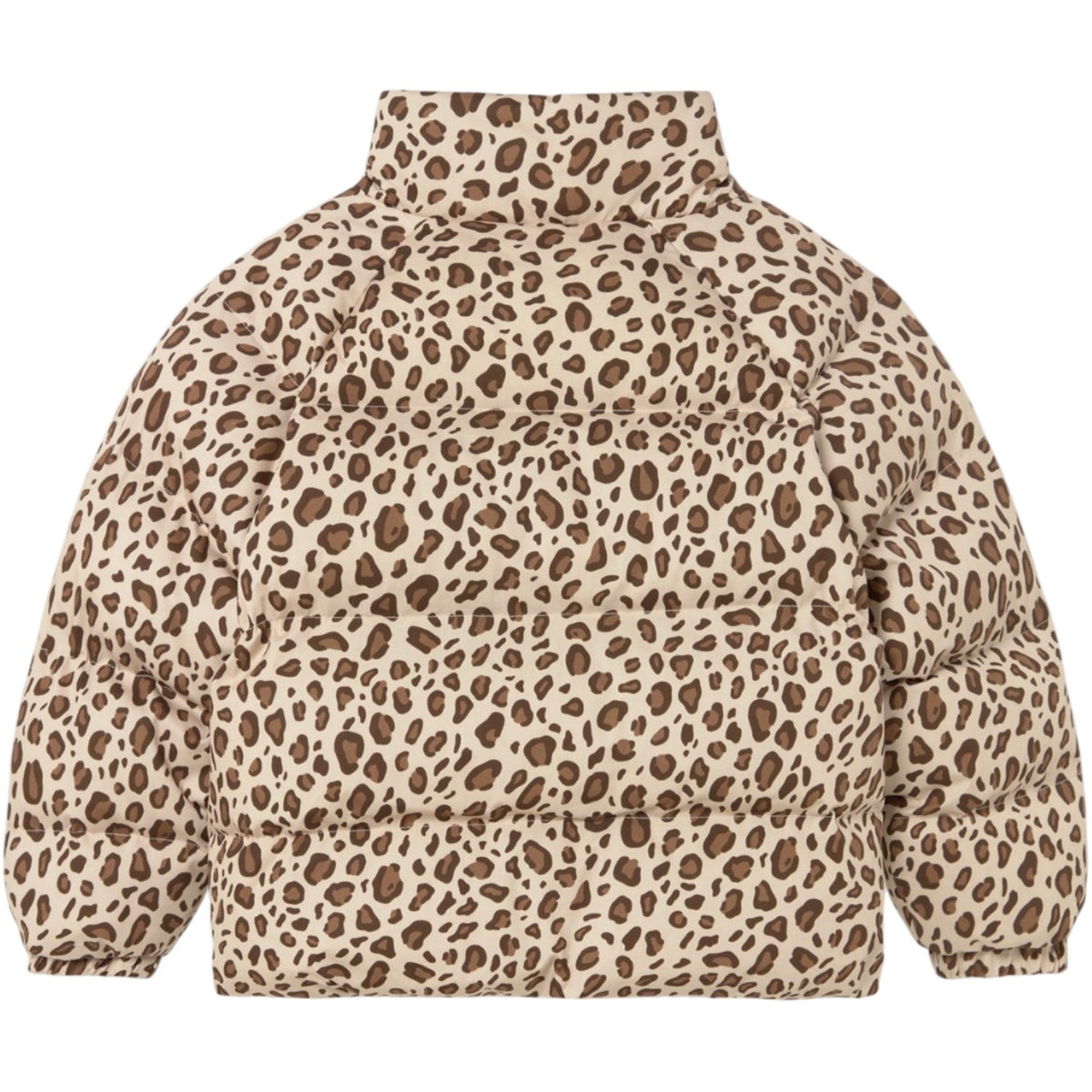 TinyCottons Dark Vanilla Animal Print Kort Quiltad Jacka