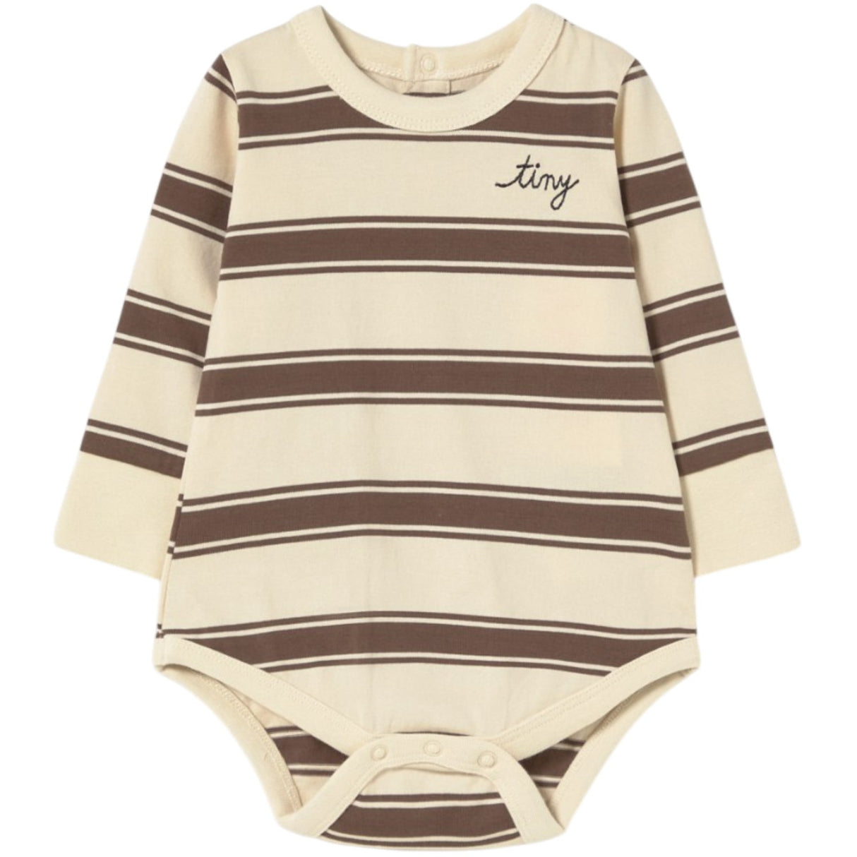 TinyCottons Cacao Retro Stripes Body