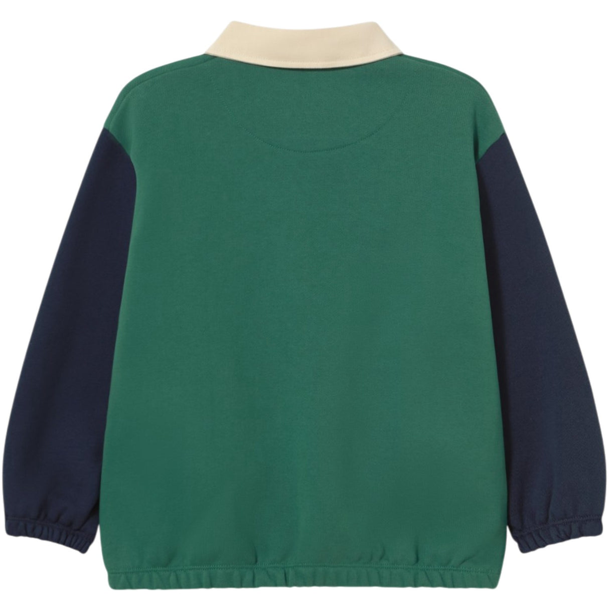TinyCottons Dark Green Färg Block Pikétröja Sleeve Tee