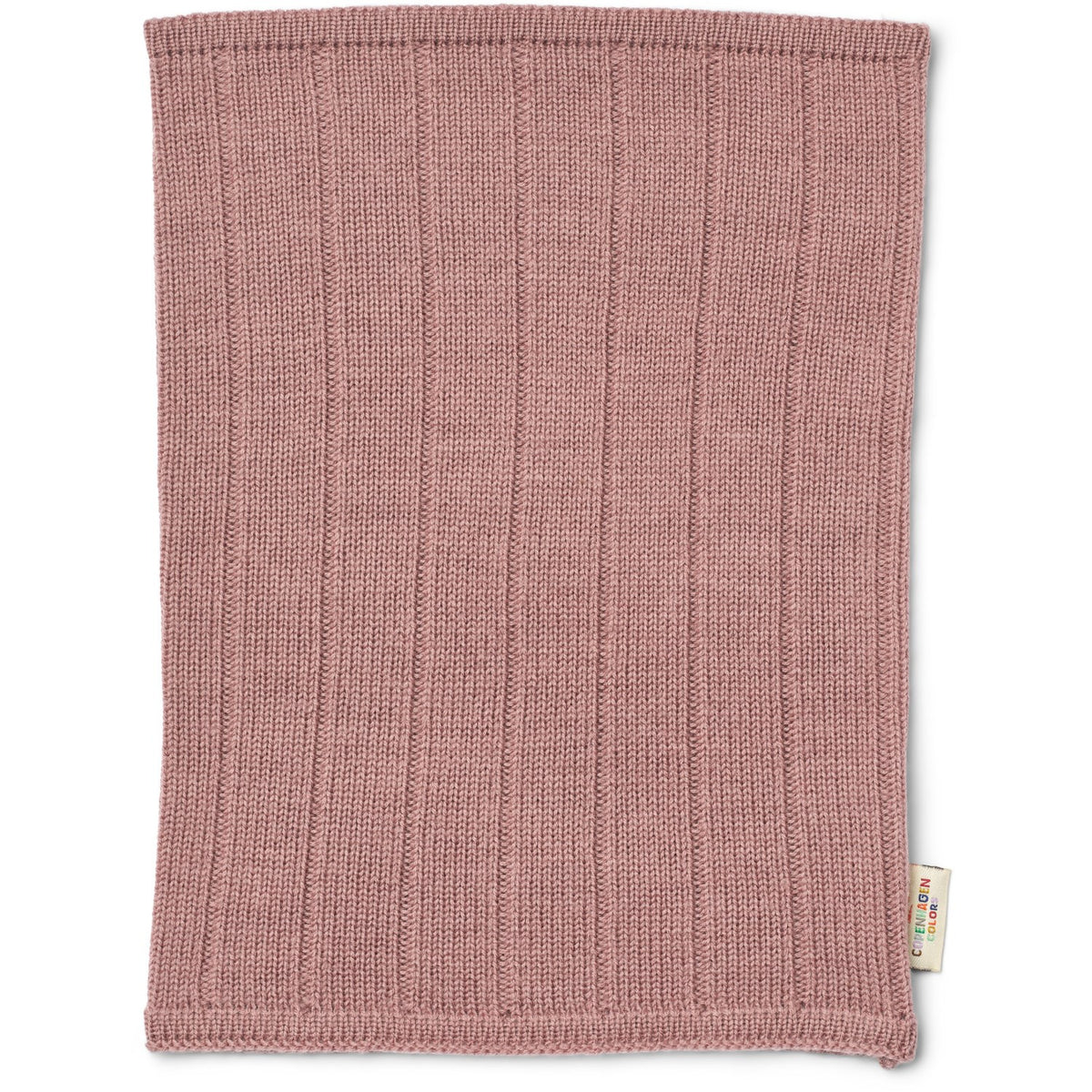 COPENHAGEN COLORS Winter Rose Rib Stickad Tube Halsduk I Merino Ull