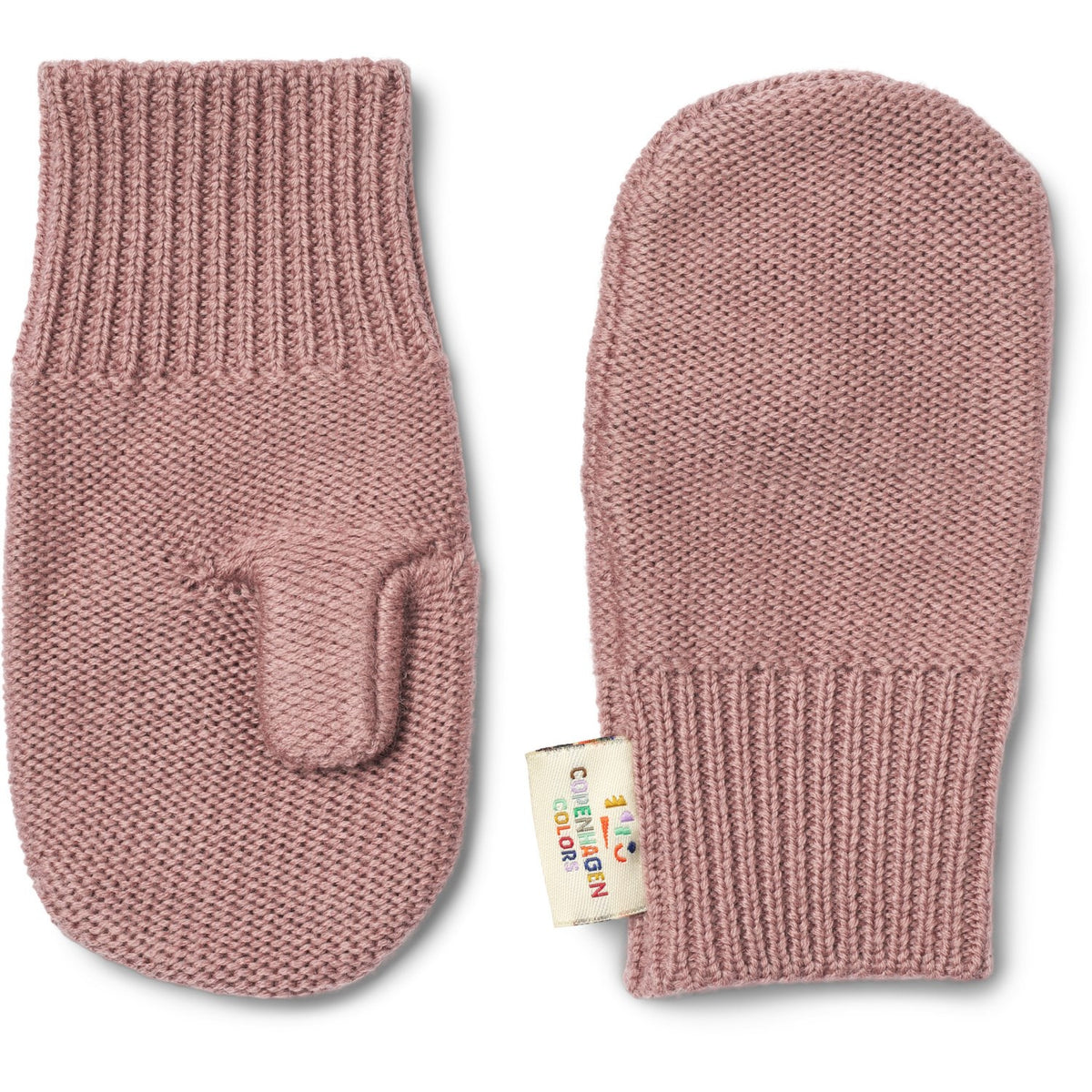 COPENHAGEN COLORS Winter Rose Merino Ull Stickad Vantar
