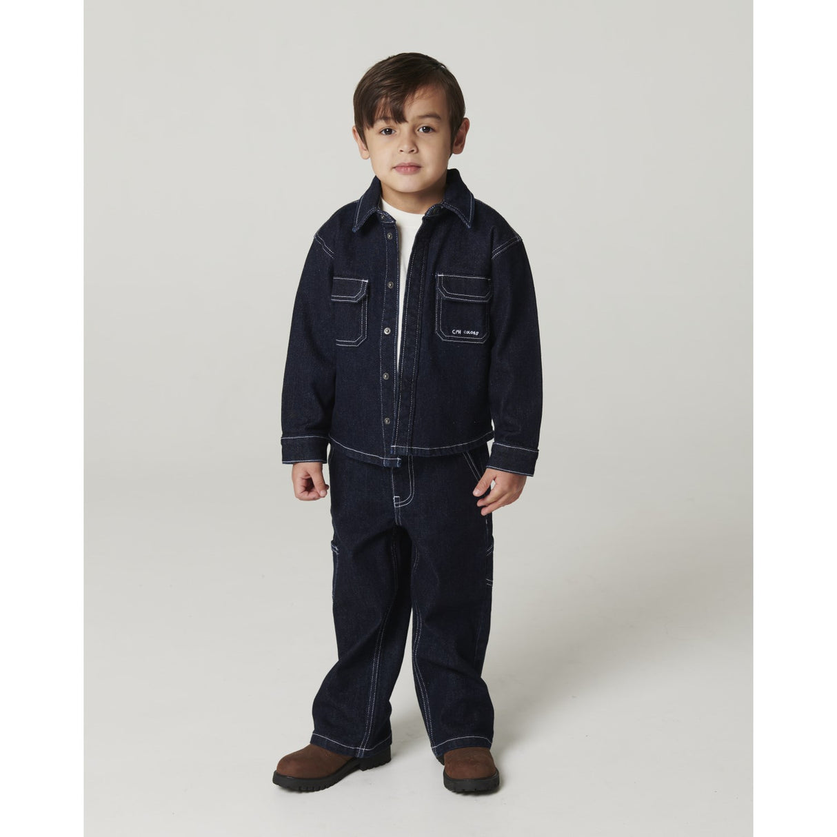 COPENHAGEN COLORS Raw Denim Denim Cargo Byxor