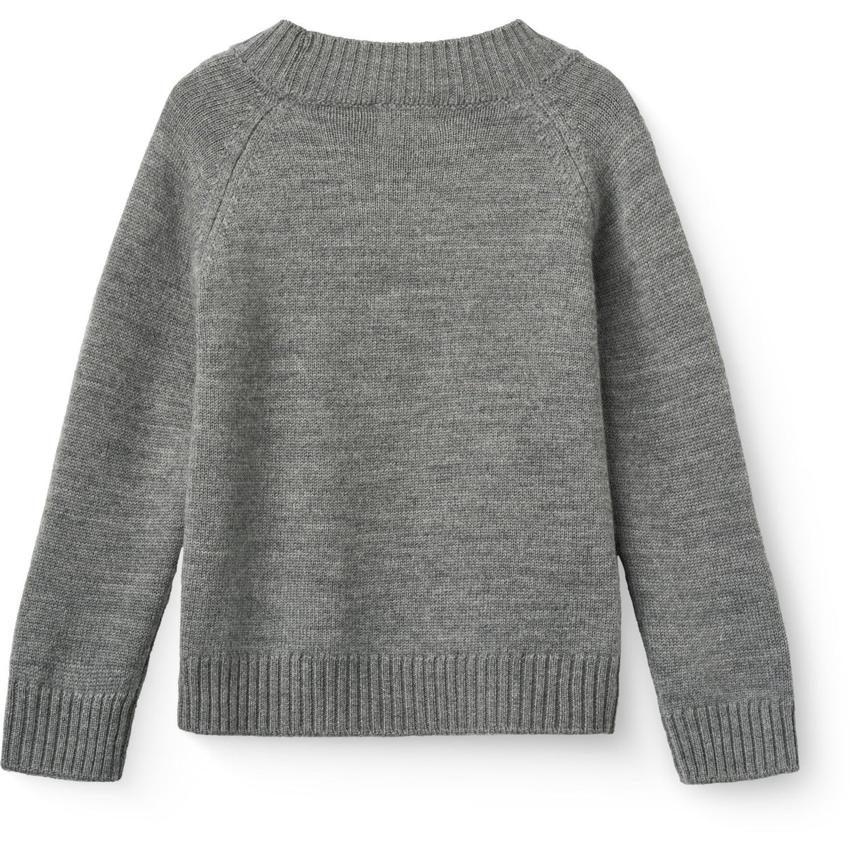 COPENHAGEN COLORS Grey Mel. Pull Över M/ Sköldpadda Neck