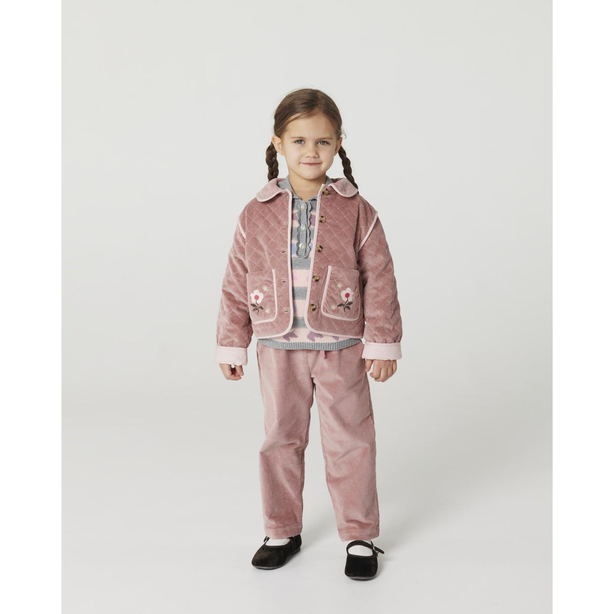COPENHAGEN COLORS Winter Rose Corduroy Pant M/ Adj. Waist