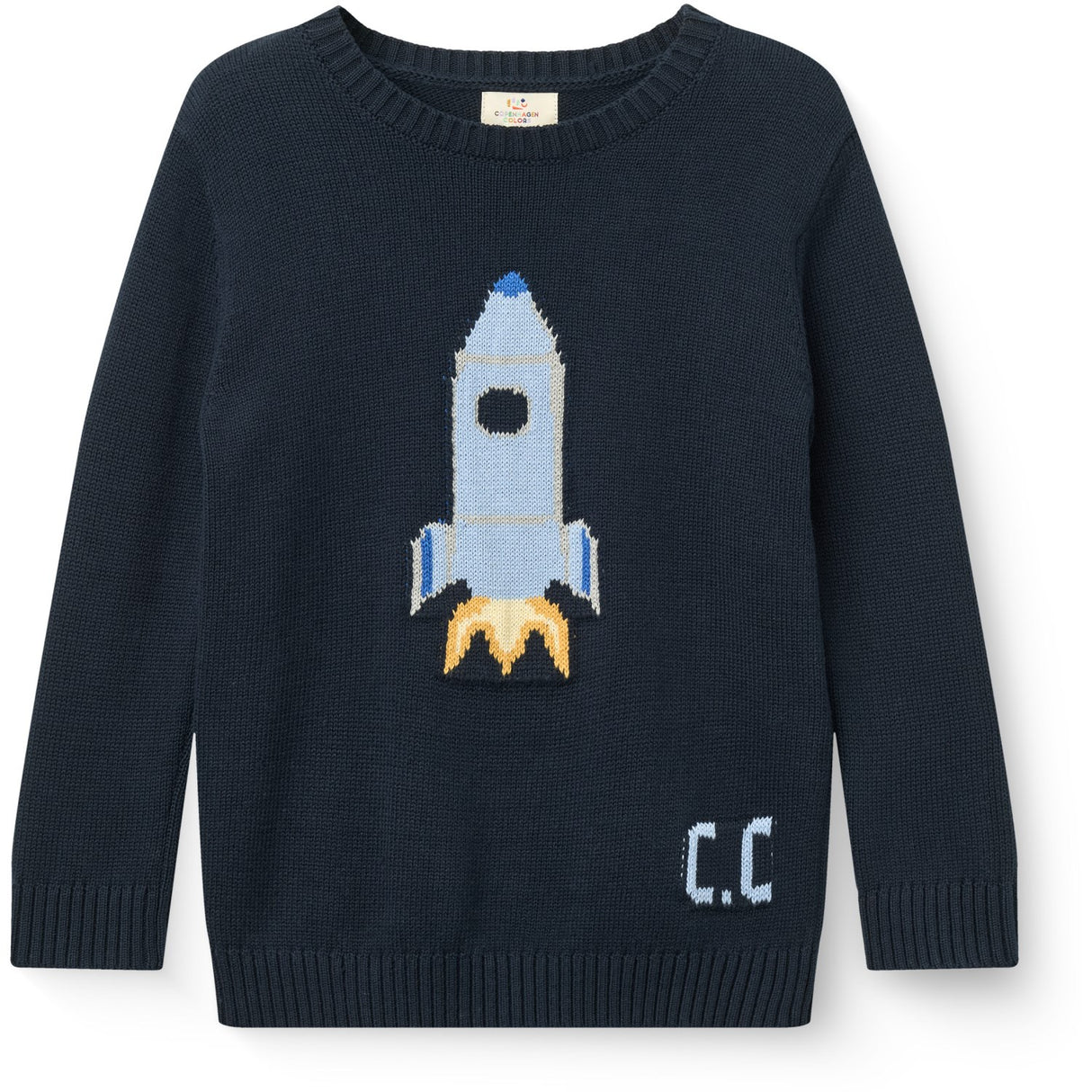 COPENHAGEN COLORS Navy Rocket Comb. Sweater M/ Icon