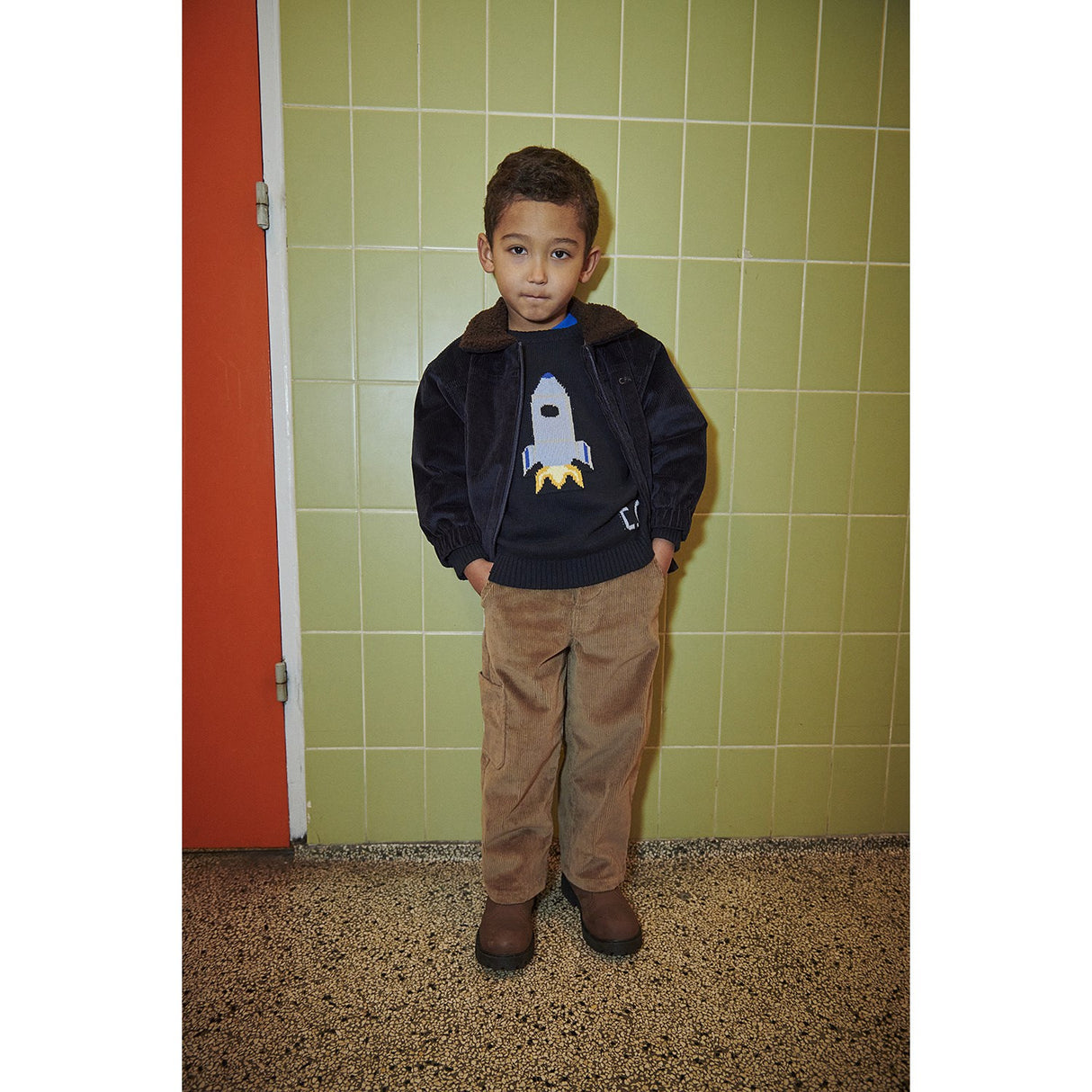 COPENHAGEN COLORS Navy Rocket Comb. Sweater M/ Icon