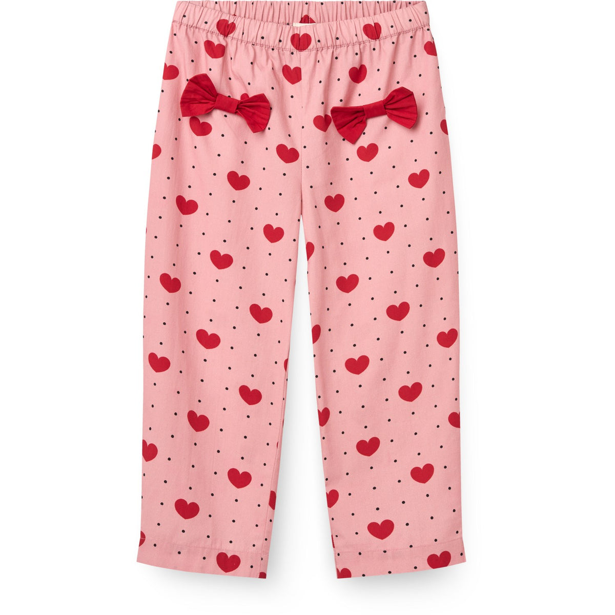 COPENHAGEN COLORS Heart Aop Rosett Pant M/ Heart Aop