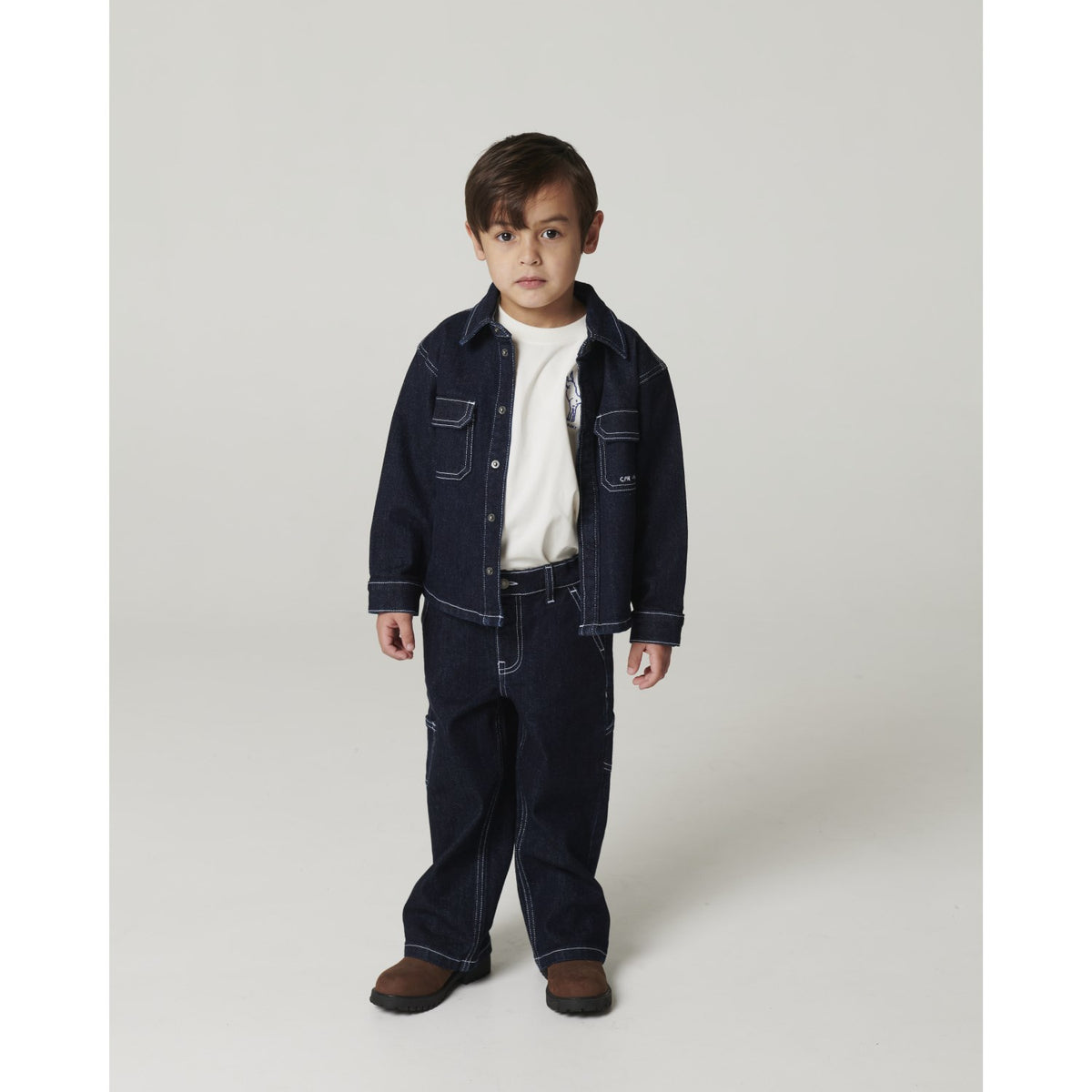 COPENHAGEN COLORS Raw Denim Organic Regular Denim Skjorta