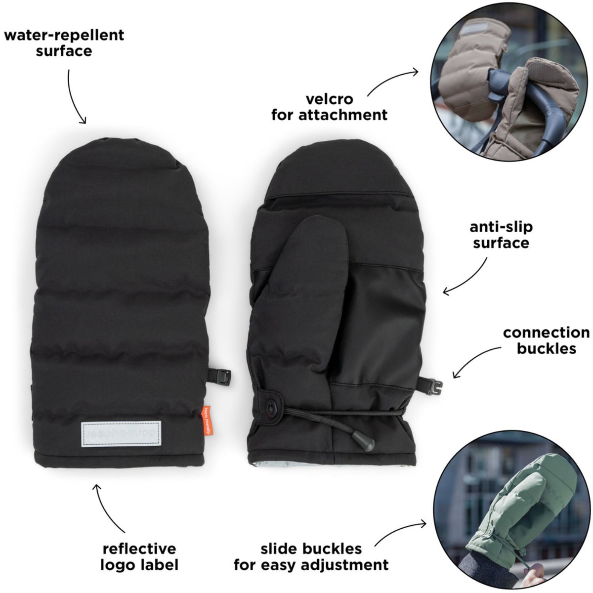 DonebyDeer Black Stroller Vantar