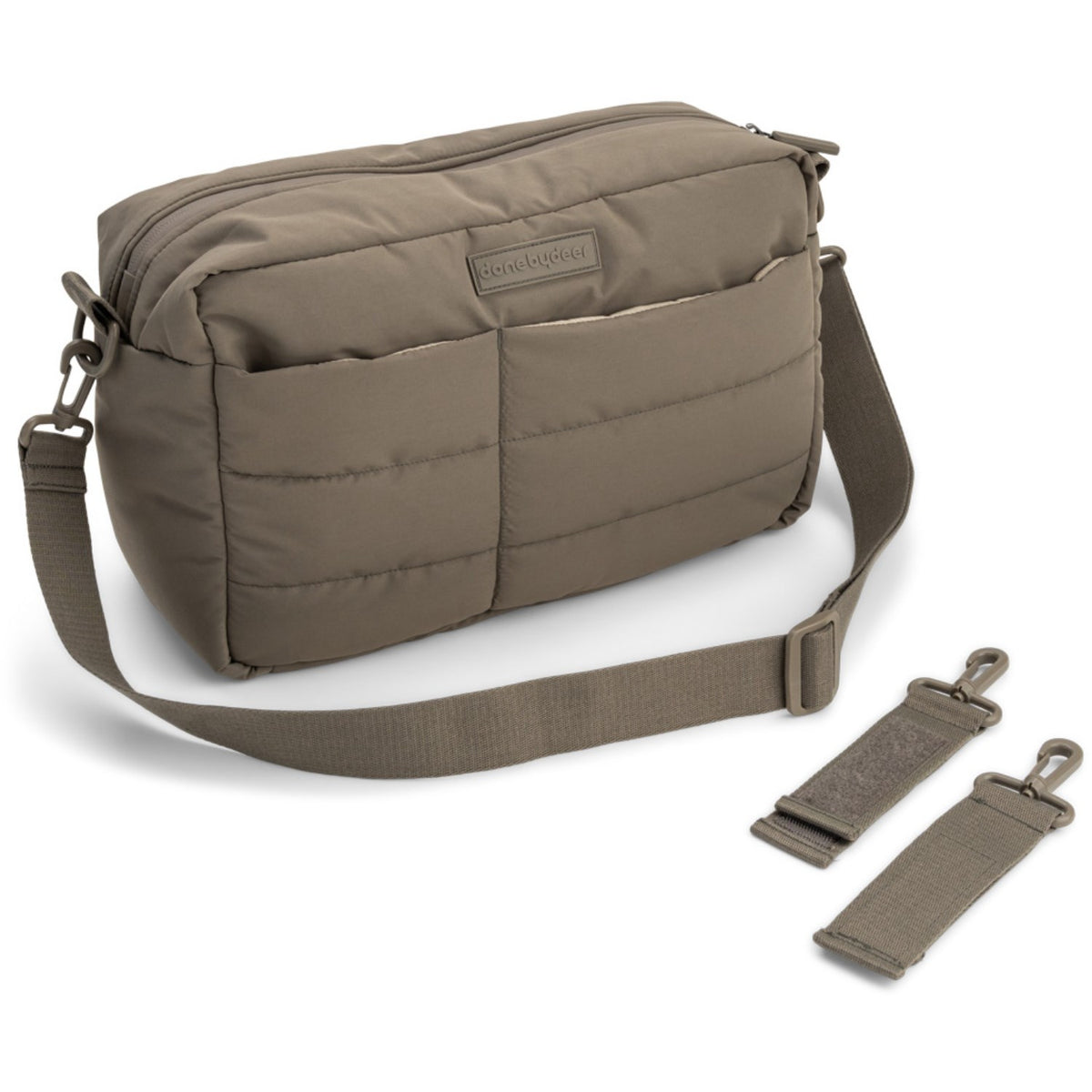 DonebyDeer Taupe Quiltad Stroller Väska