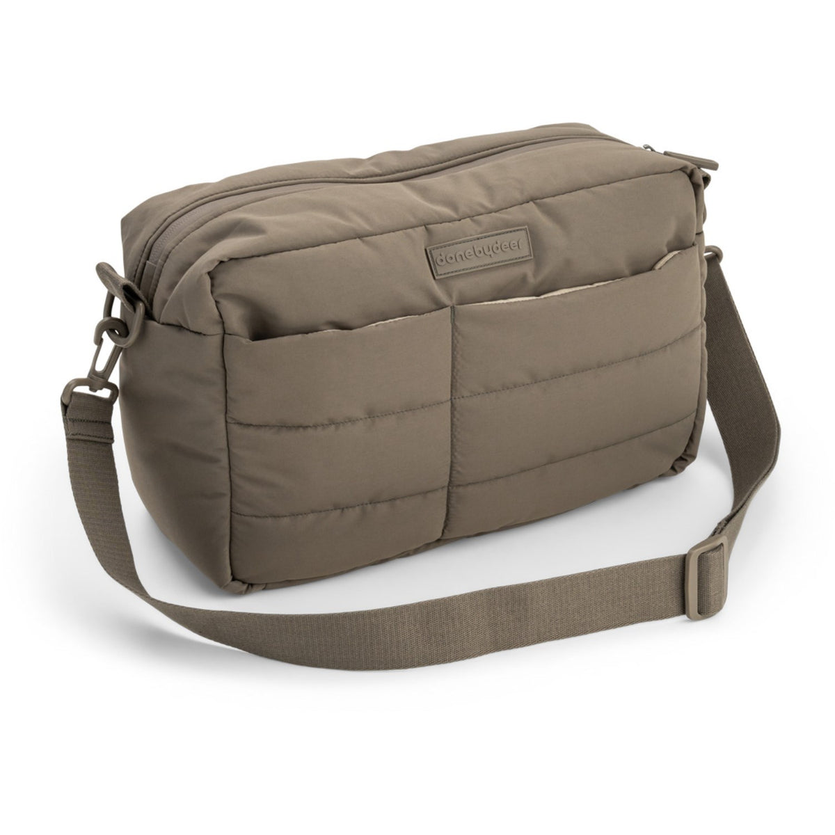 DonebyDeer Taupe Quiltad Stroller Väska