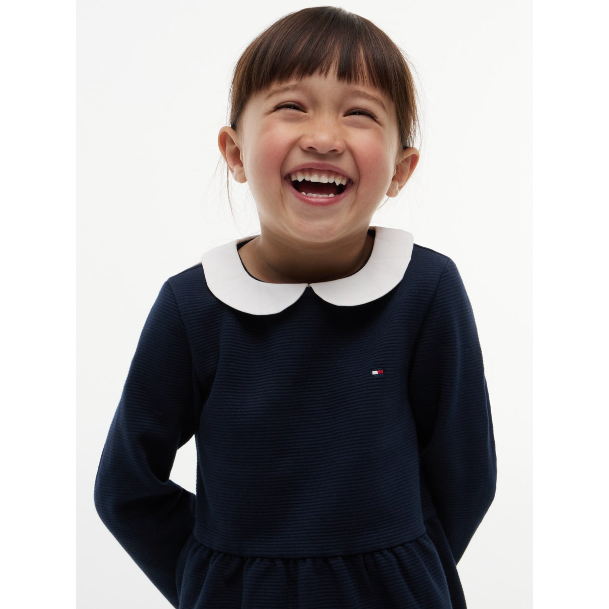 Tommy Hilfiger Dark Blue-Blue Lg Fit Och Flare Klänning
