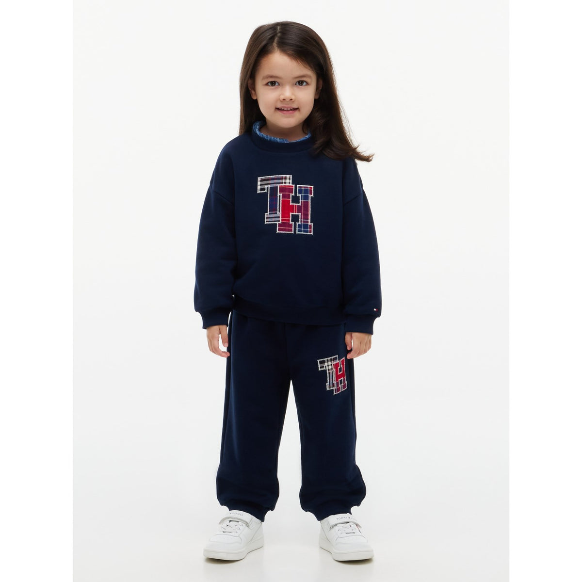 Tommy Hilfiger Dark Blue-Blue Lu Crewneck Och Sweatpant Sett