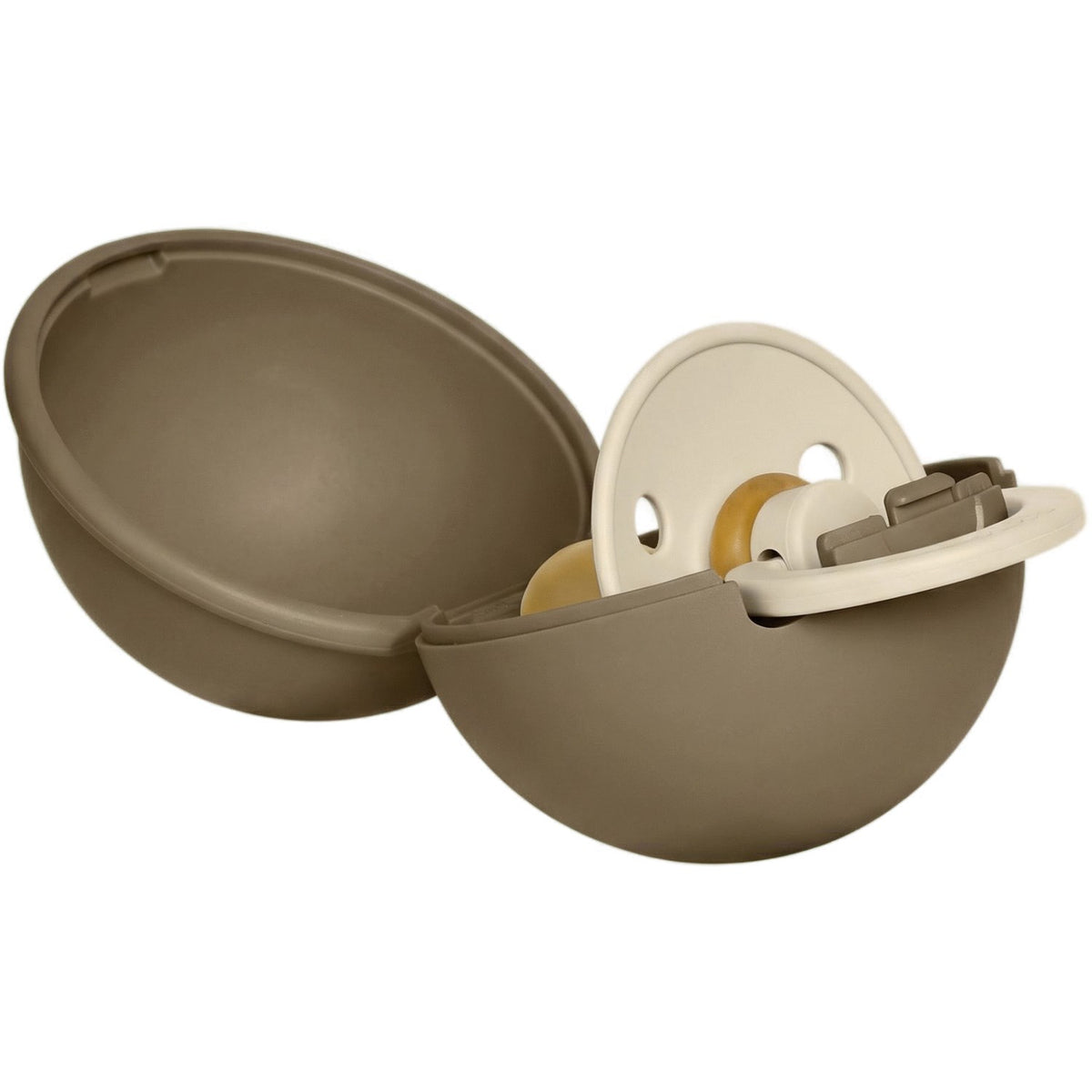 Bibs Vanilla / Dark Oak Colour Napp Round Latex & Napp Case Mini