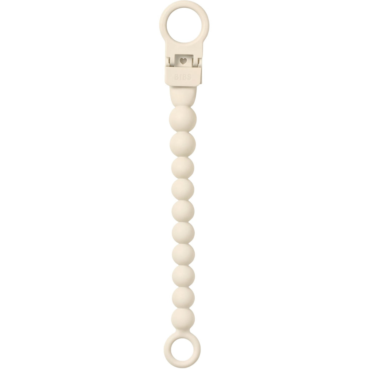 Bibs Ivory Napp Clip Beaded