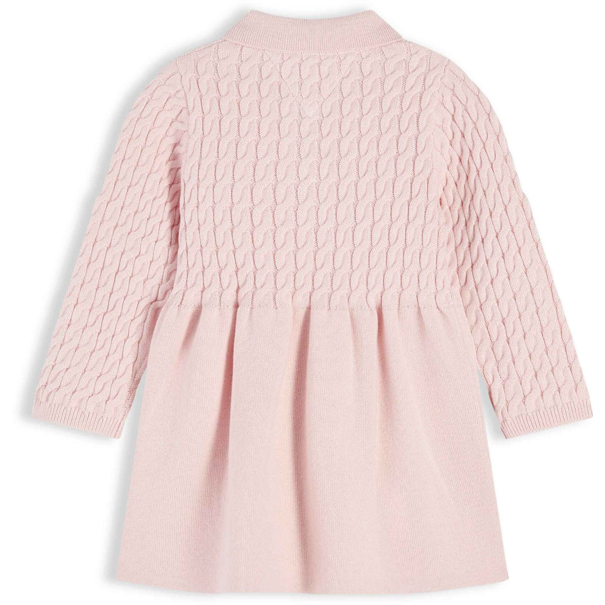 Tommy Hilfiger Whimsy Pink-Pink Sweater Cable Klänning Ls