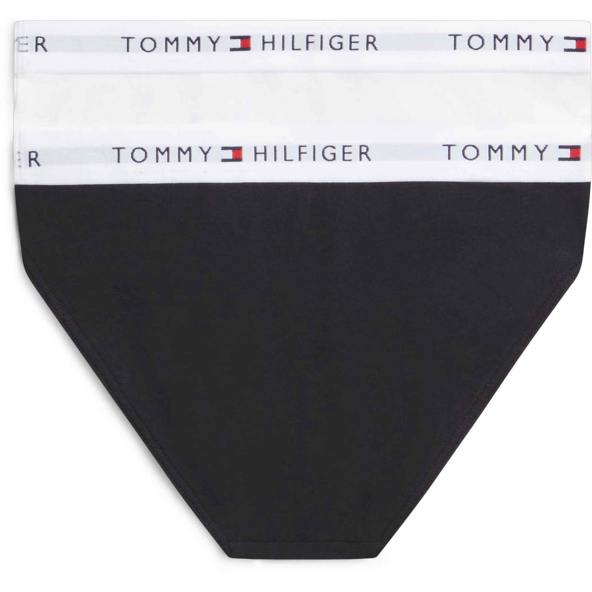 Tommy Hilfiger White / Black-Orange 2-Pack Bomull Bikini