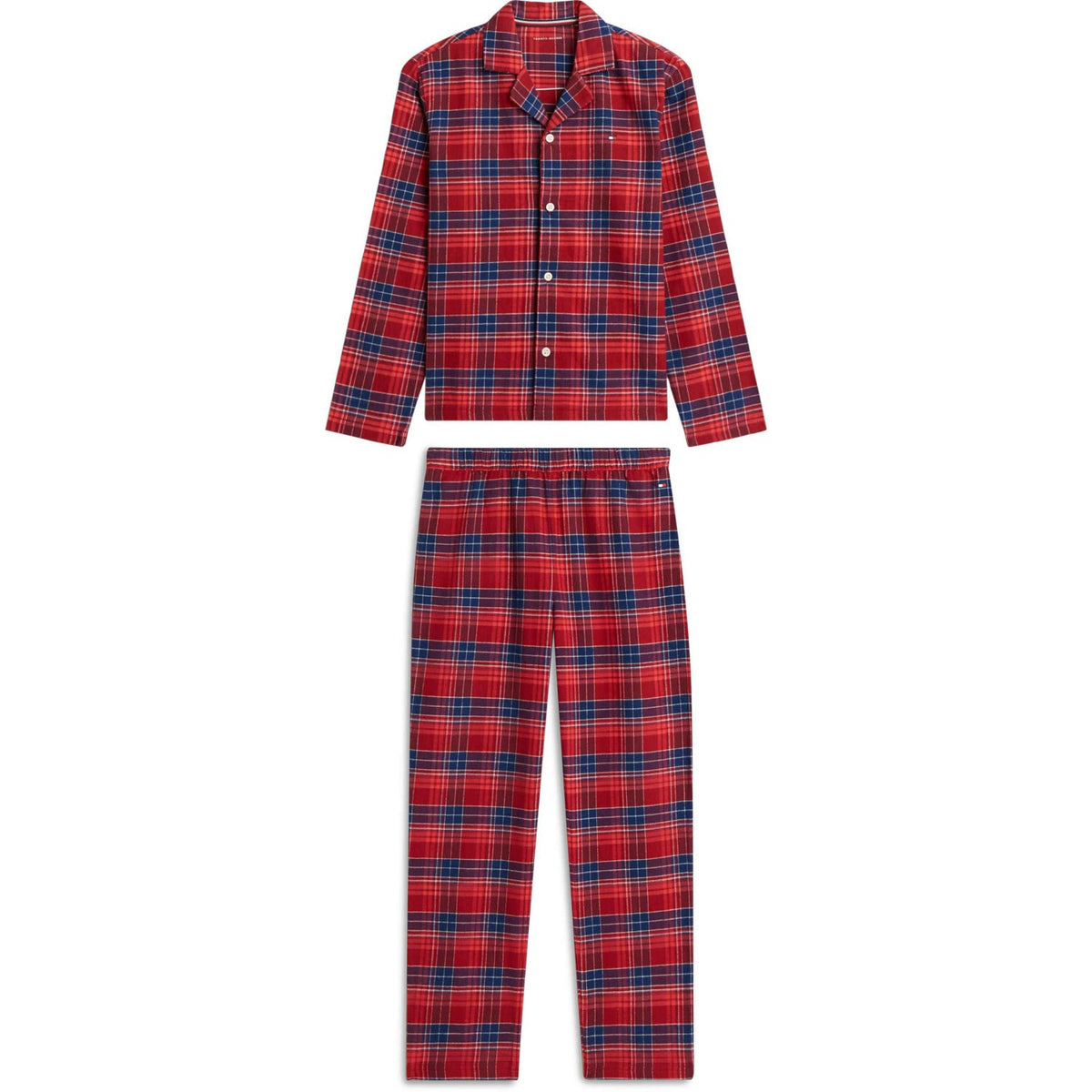 Tommy Hilfiger Check Global Stp Medium Red-Red Flannel Pj Sett