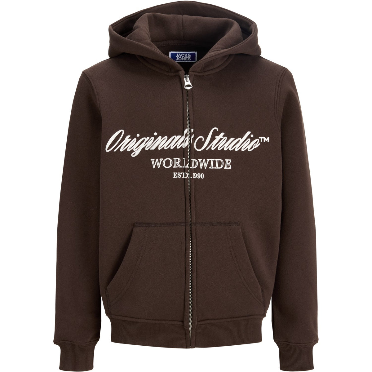 Jack & Jones Junior Java Jornorrebro Front Sweat Zip Huva Jnr