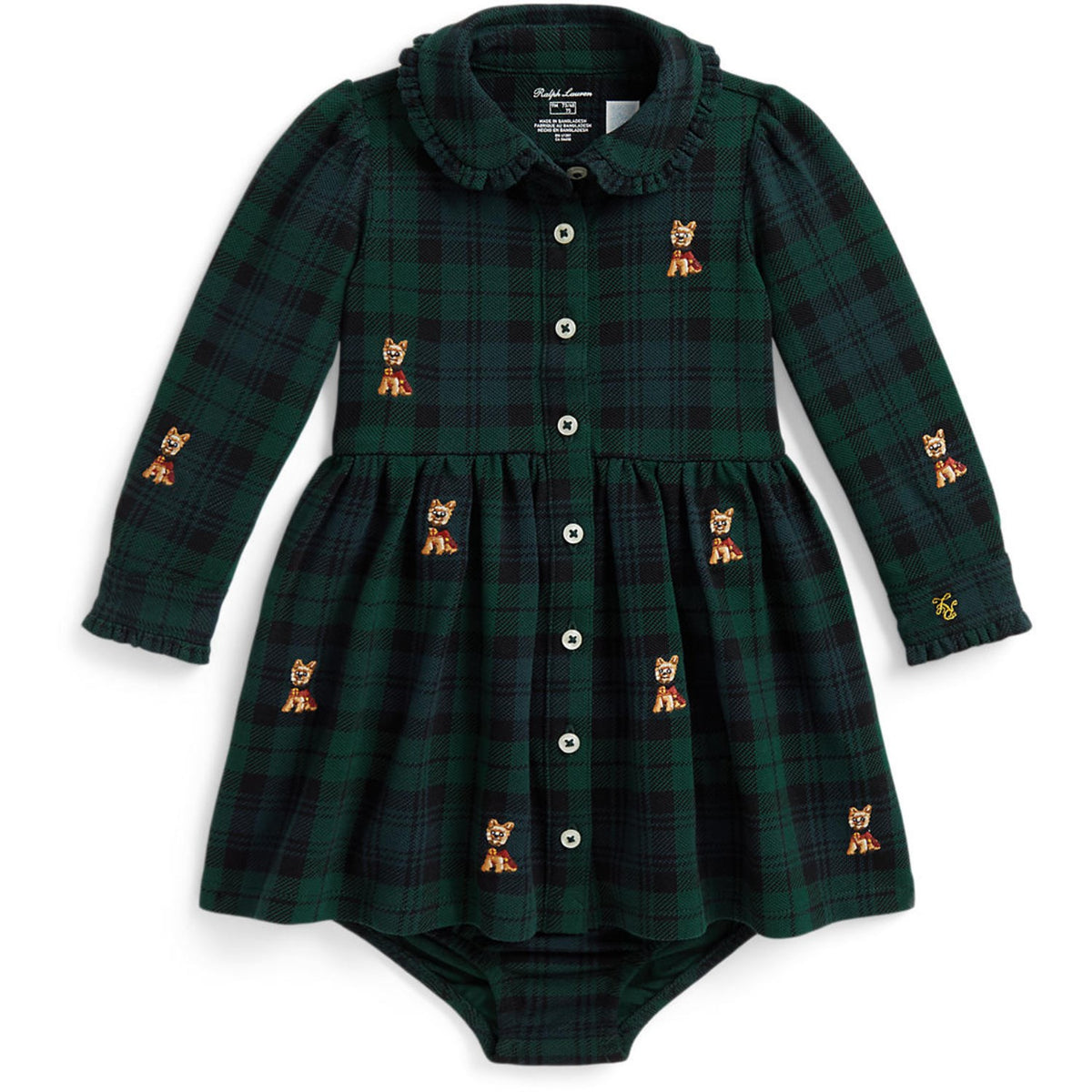 Ralph Lauren Baby Blackwatch Tartan Day Klänning
