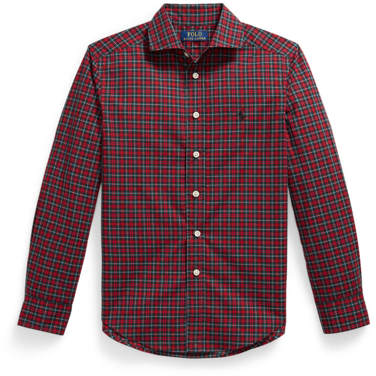 Polo Ralph Lauren #B7457 Red Green Multi Sport Skjorta