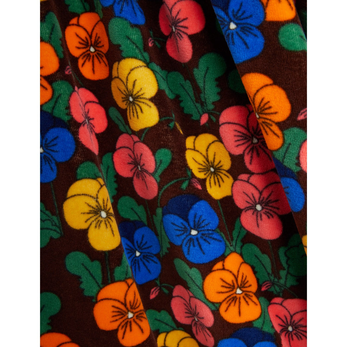 Mini Rodini Multi Violas AOP Velour Klänning