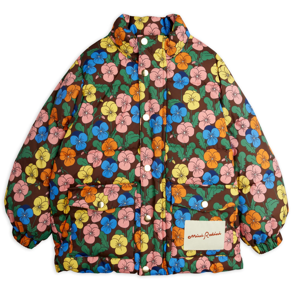 Mini Rodini Multi Violas AOP Heavy Puffer
