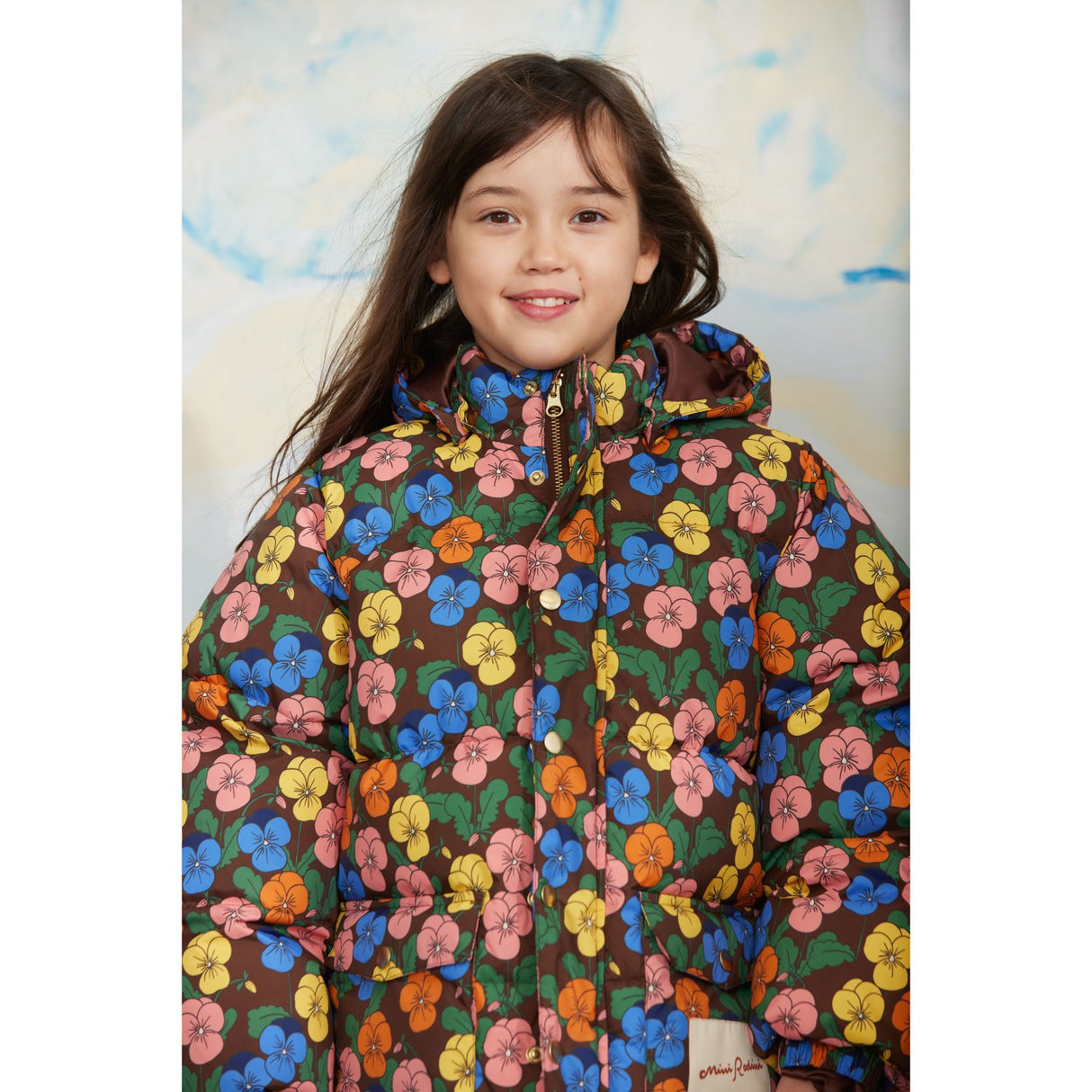 Mini Rodini Multi Violas AOP Heavy Puffer