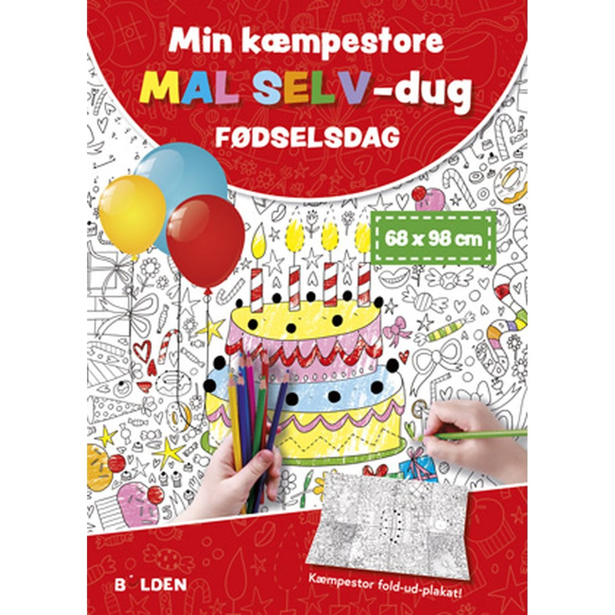 Boll Måla-Dig Själv-Duk: Födelsedag