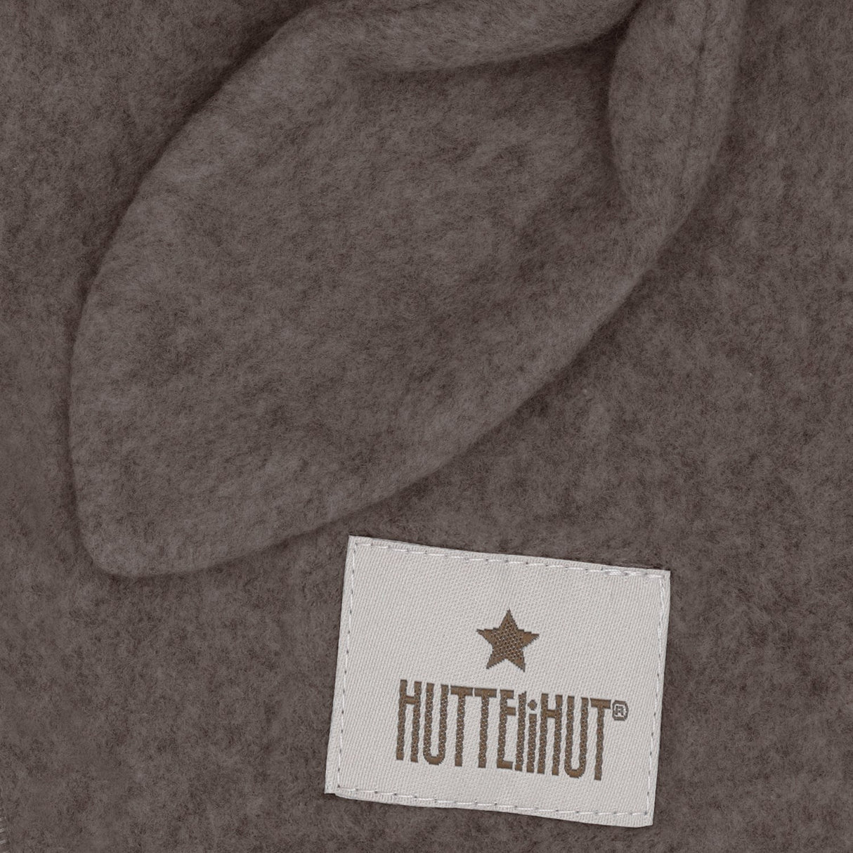 Huttelihut Brown Melange Elefanthatt Ears Bomull Fleece