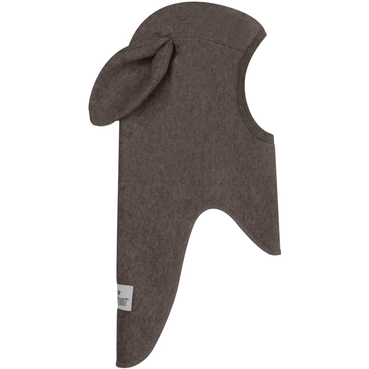 Huttelihut Brown Melange Elefanthatt Ears Bomull Fleece