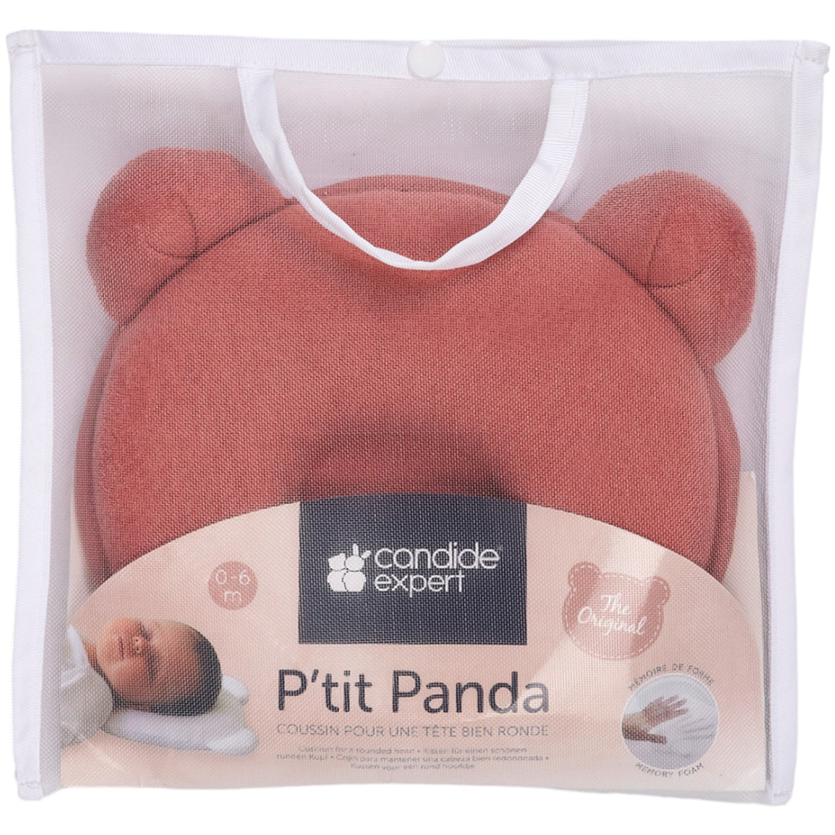 Candide Rust Panda Baby Kudde