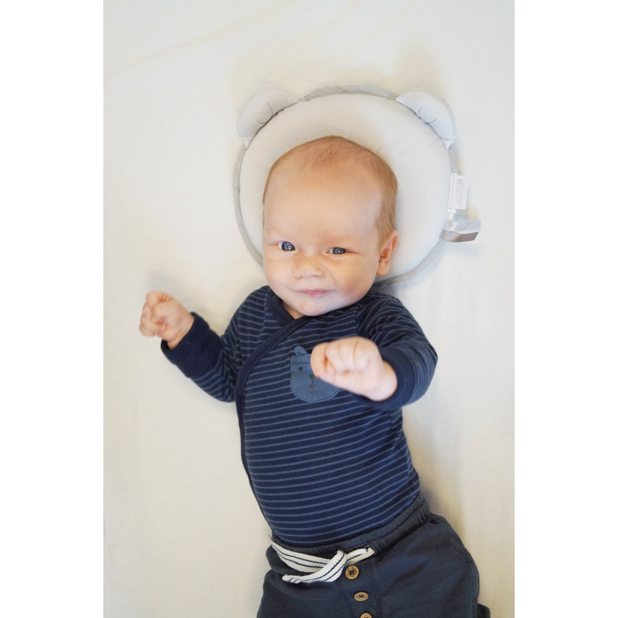 Candide Grey Panda Baby Kudde Air