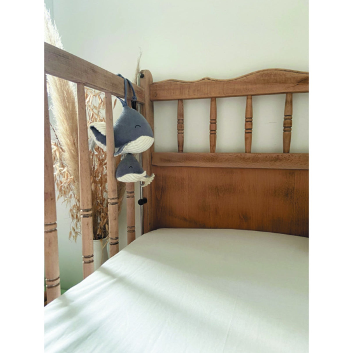 Candide White Bambu Madras Protector 60 × 120 Cm
