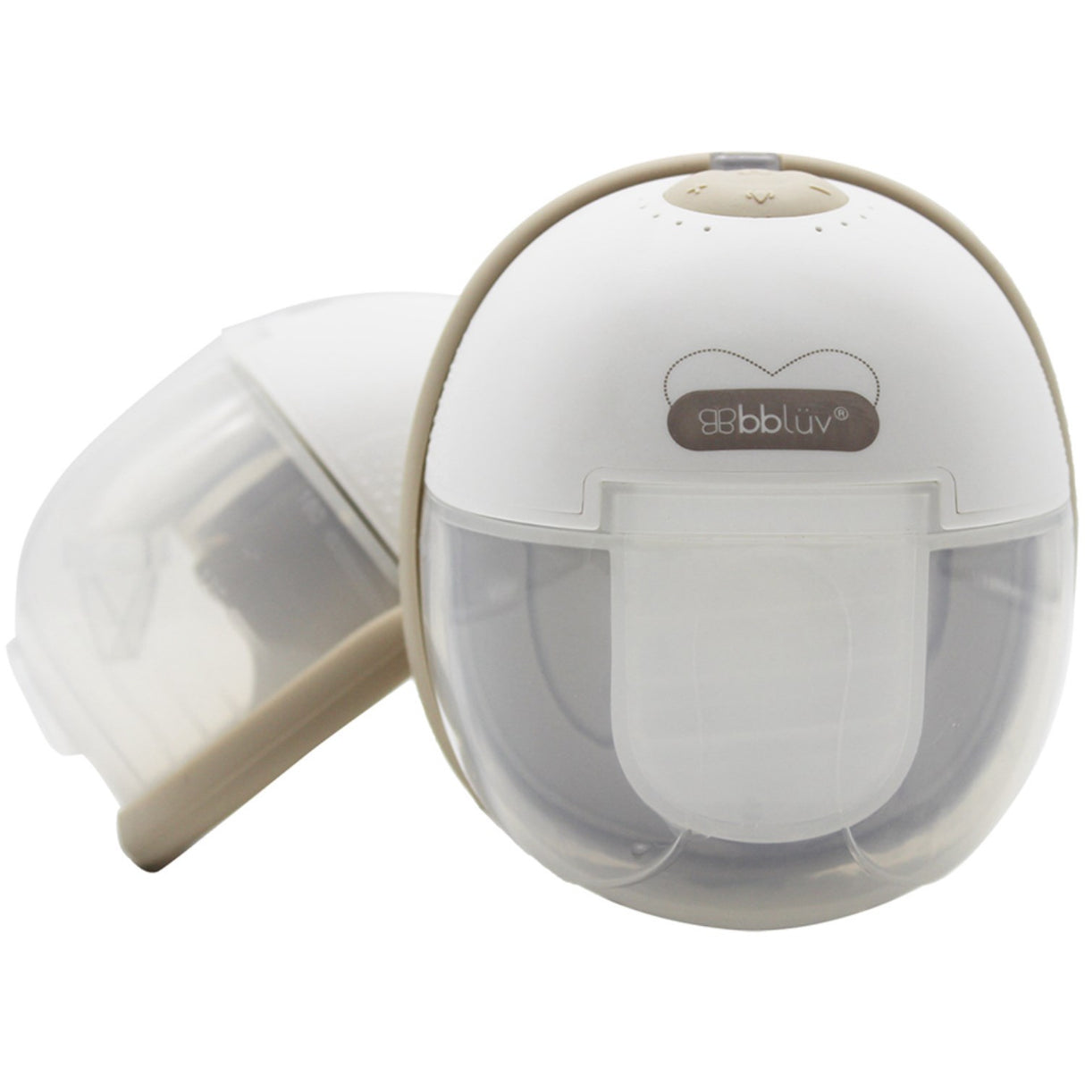 bblüv White/Beige Portable Elektrisk Dubbel Breast Pump Med Heating