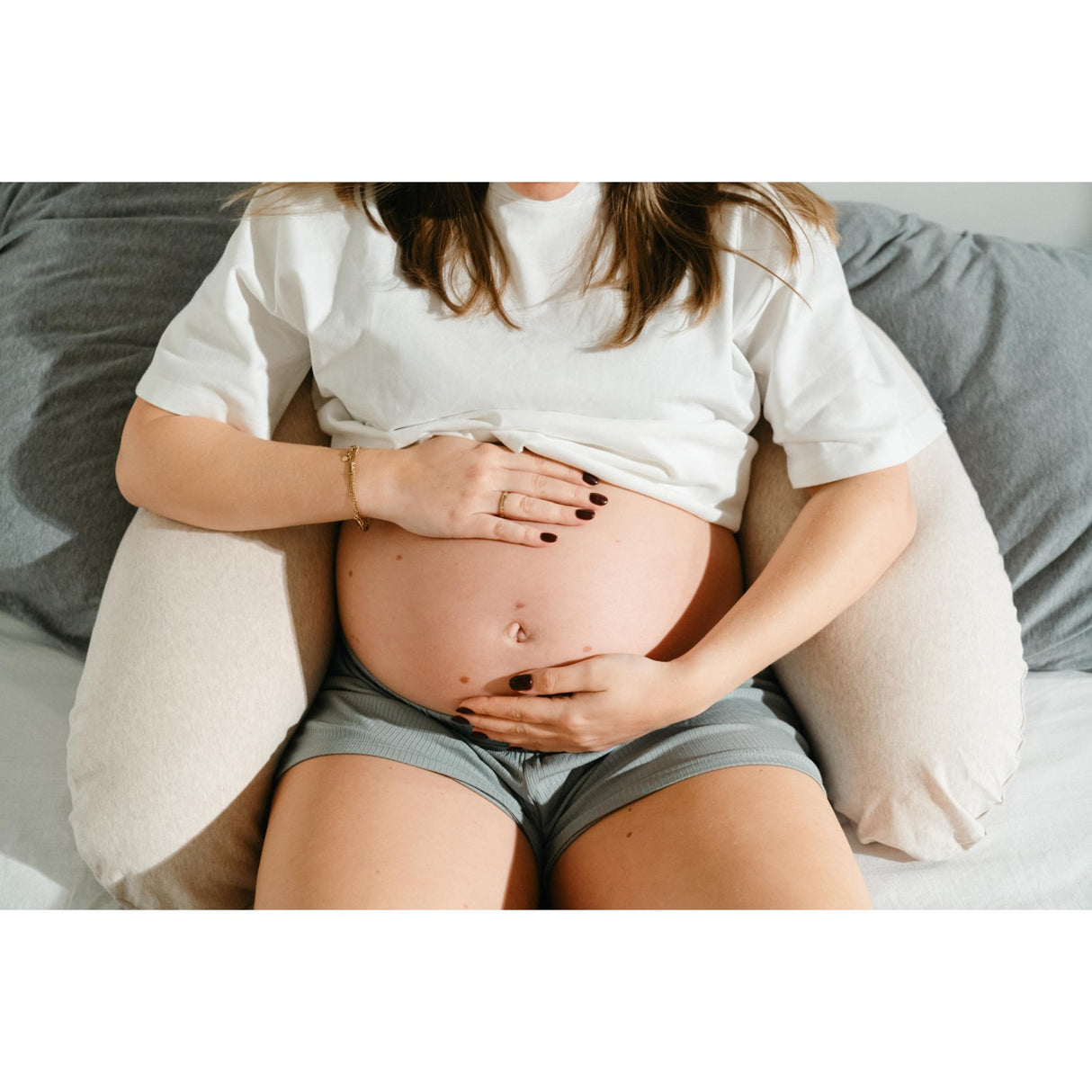 Doomoo Melange Sand Nursing & Pregnancy Kudde
