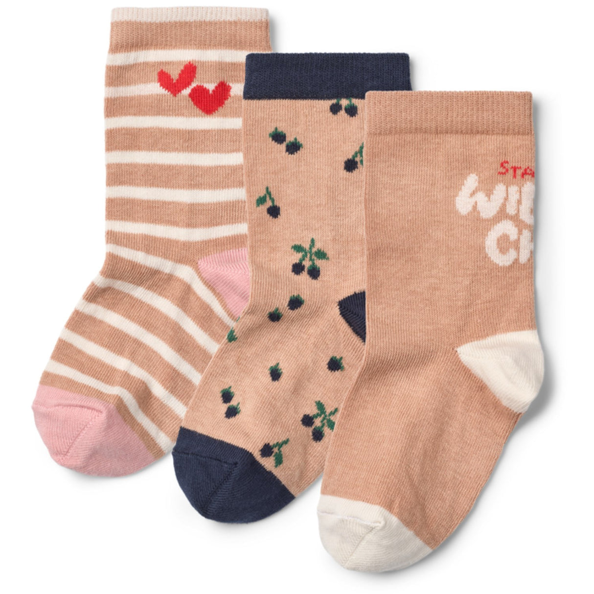 LIEWOOD Berry Multi Mix Silas Strumpor 3-Pack