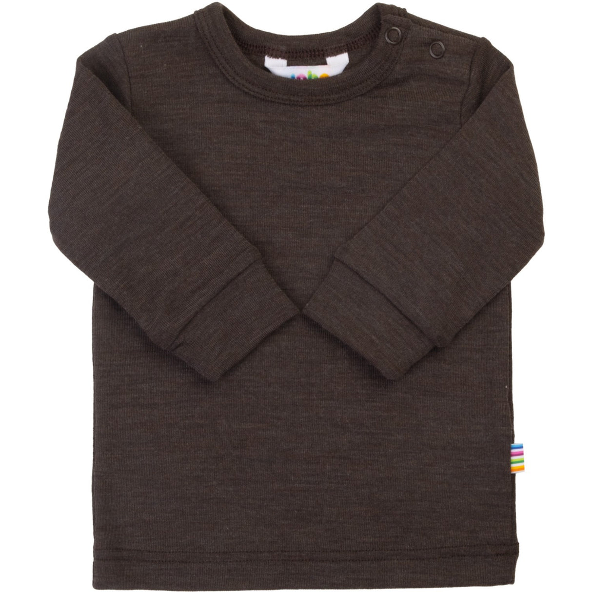Joha Drk. Brown Blus Med Long Ärmar