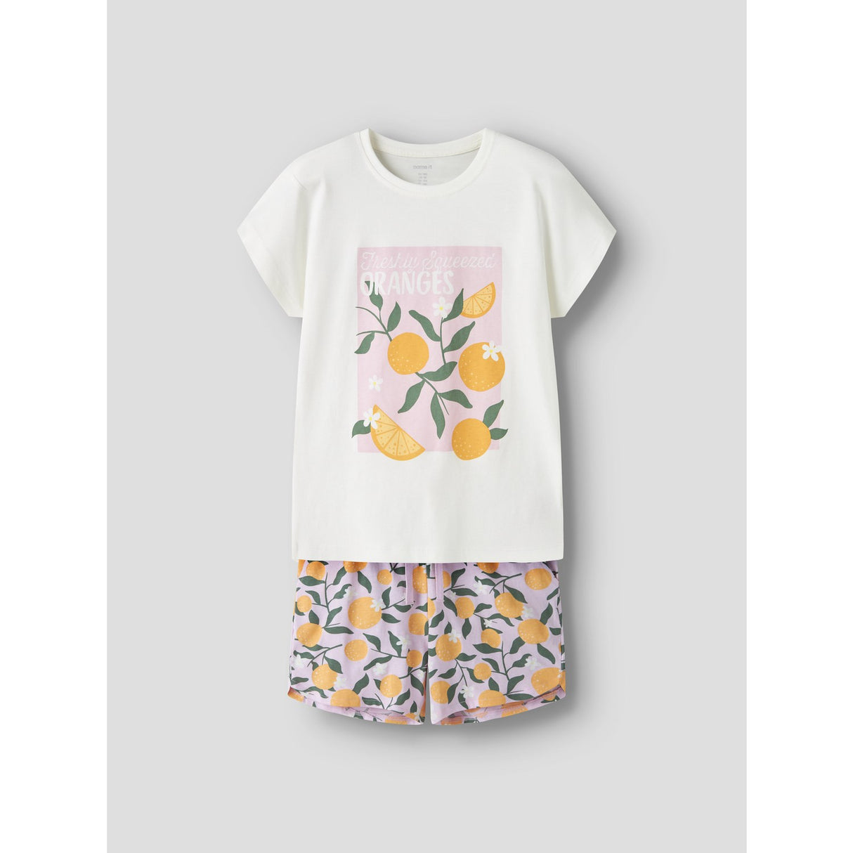 Name It Cloud Dancer Oranges Nkfvigea Capsl Topp Sett