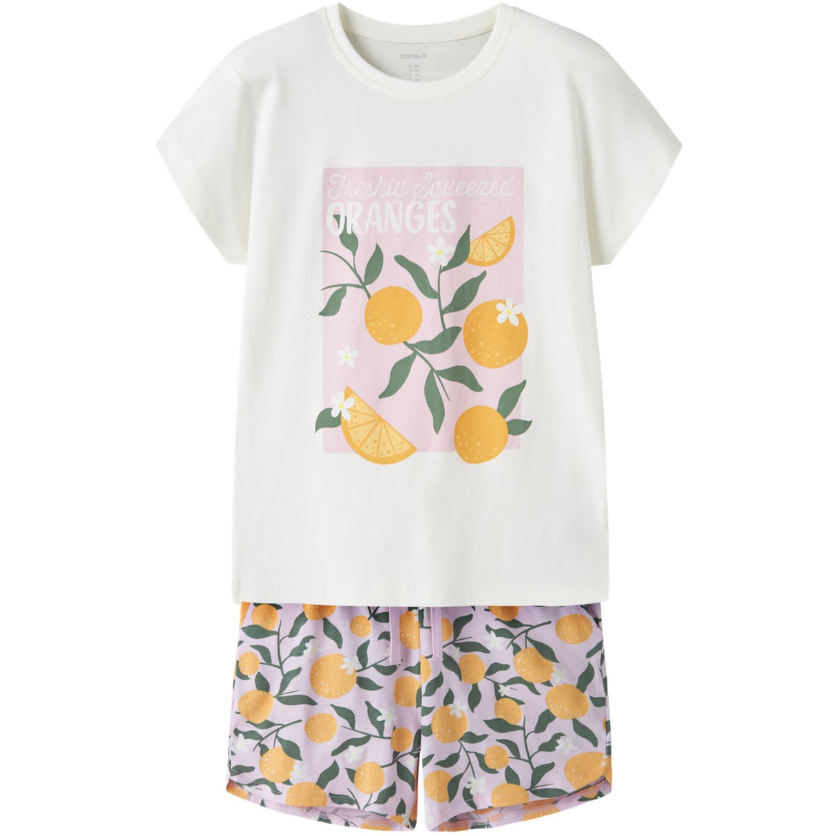 Name It Cloud Dancer Oranges Nkfvigea Capsl Topp Sett
